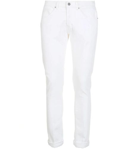 Dondup Bianco jeans - stiloso e trendy