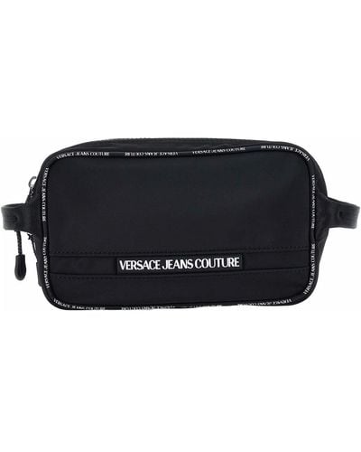 Versace Collezione borse nylon lace logo - Nero