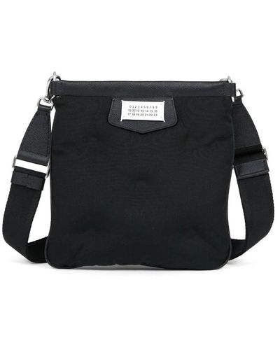 Maison Margiela Borsa a tracolla con logo nero