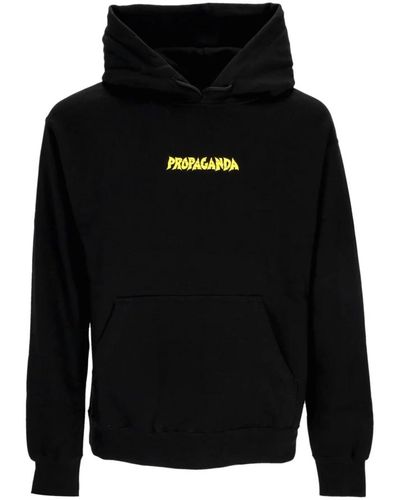 Propaganda Schwarzer ribs demoni hoodie streetwear