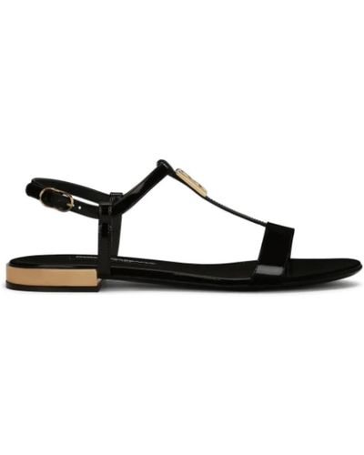 Dolce & Gabbana Shoes > sandals > flat sandals - Noir
