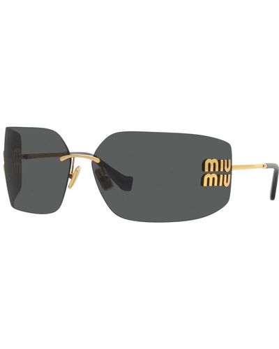 Miu Miu Sunglasses,gold/lichtgraue sonnenbrille,gold/licht violette sonnenbrille smu 54ys