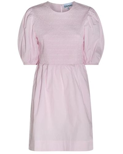 Ganni Short Dresses - Pink