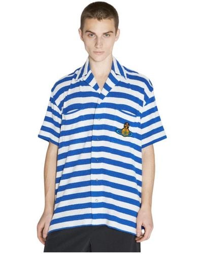 Vivienne Westwood Shirts > short sleeve shirts - Bleu