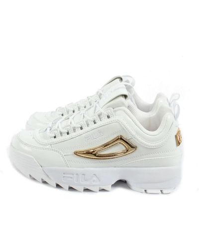Fila Sneakers bianche/oro per donne - Bianco