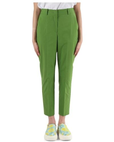 Niu Trousers > cropped trousers - Vert