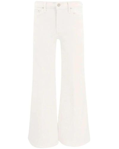 Mother Flared Jeans - White