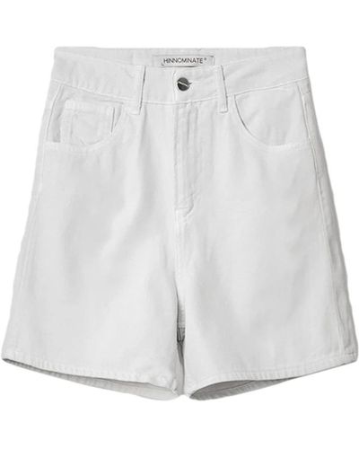 hinnominate Shorts de mezclilla es - Blanco