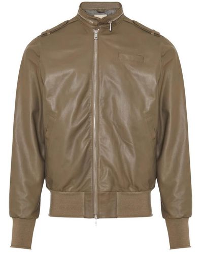 Giorgio Brato Leather Jackets - Green
