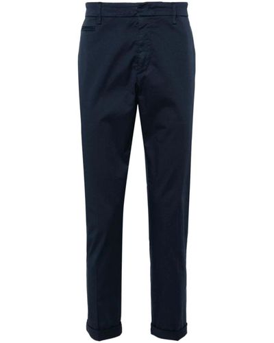Dondup Straight Trousers - Blue