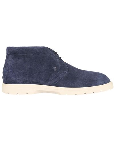 Tod's Lace-Up Boots - Blue