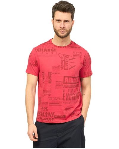Armani Exchange T-shirts - Rot