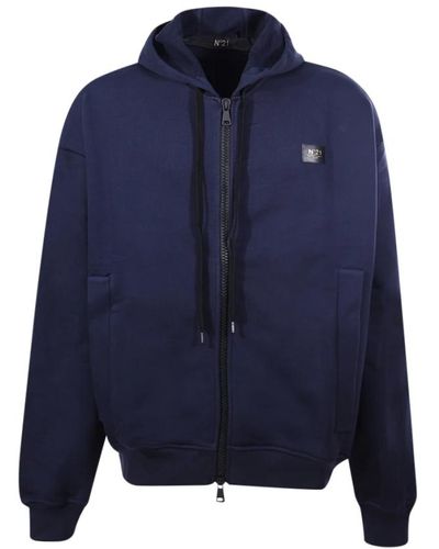 N°21 Sweatshirts & hoodies > zip-throughs - Bleu
