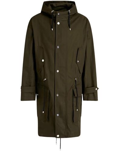 Balmain Army fishtail parka coat - Grün
