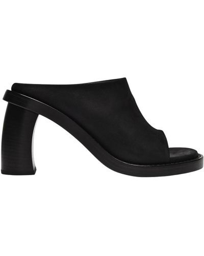 Ann Demeulemeester Clara sandals in black leather - Negro