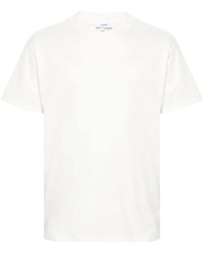 Lardini Weiße baumwoll-t-shirt und polo