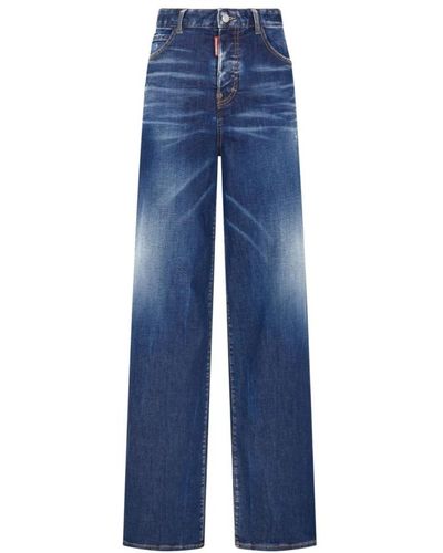 DSquared² Jeans > wide jeans - Bleu