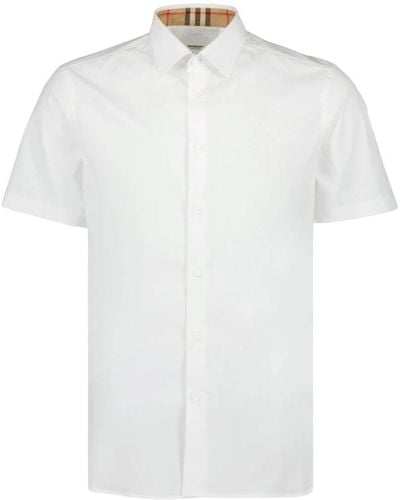 Burberry Shirts > short sleeve shirts - Blanc