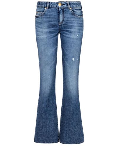 Balmain Jeans flared in denim di cotone - Blu