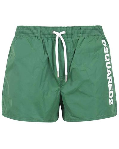 DSquared² Boxer badehose mit logo - Grün