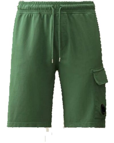 C.P. Company Leichte fleece utility shorts entengrün