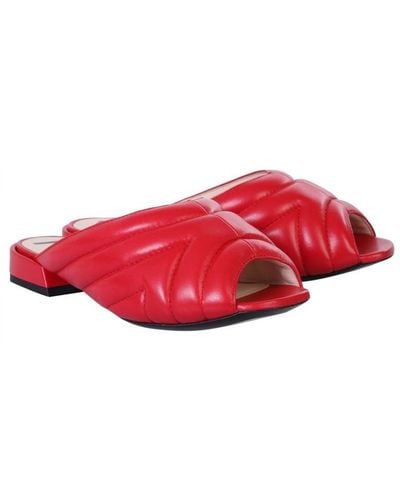 N°21 Slider Sandals - Rouge
