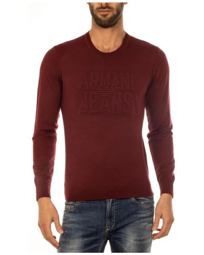 Armani Jeans Knitwear > round-neck knitwear - Rouge