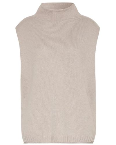 Lisa Yang Tova vest stone pullunder sweater - Neutro