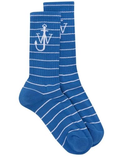 JW Anderson Underwear > socks - Bleu
