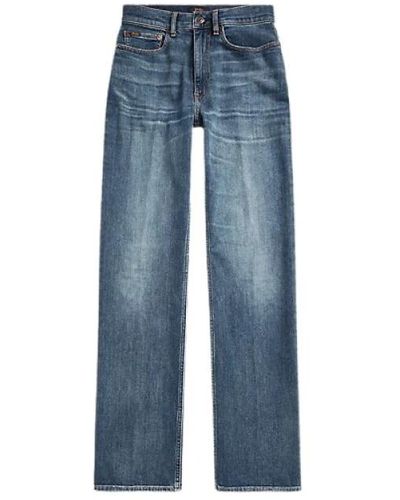 Ralph Lauren Straight Telesto Wash Jeans - Blau