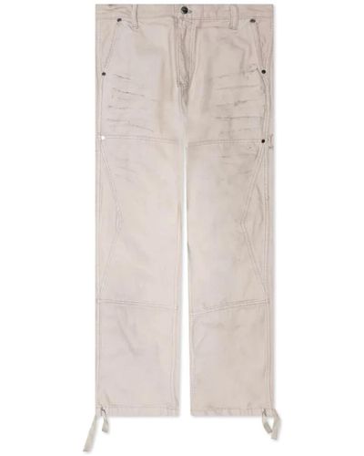 Rhude Trousers > straight trousers - Neutre