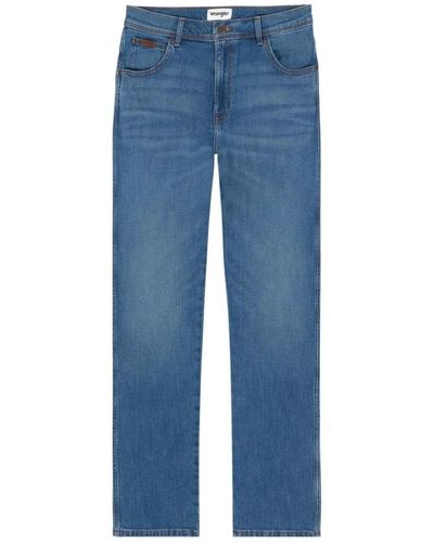 Wrangler Jeans > straight jeans - Bleu