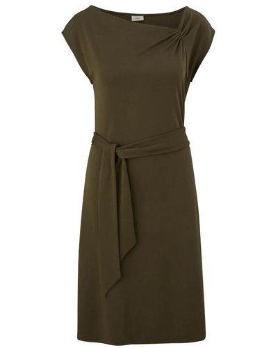 S.oliver Kurzes kleid mit knoten-detail - Grün