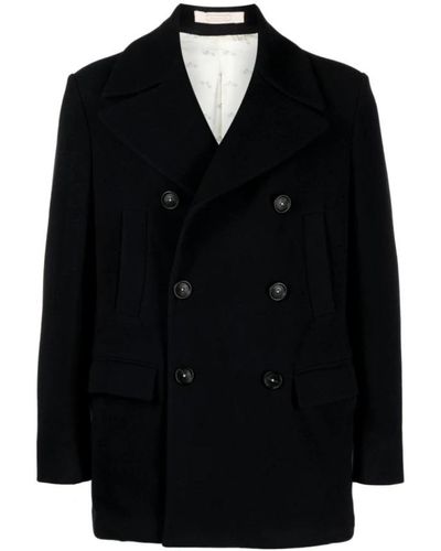 Massimo Alba Double-Breasted Coats - Black