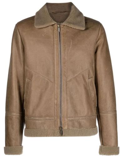 Salvatore Santoro Jackets > leather jackets - Marron