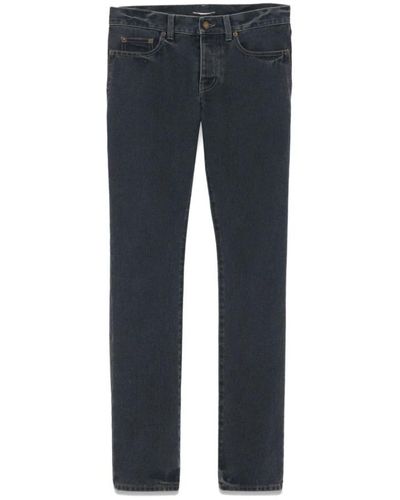 Saint Laurent Slim-Fit Jeans - Blue