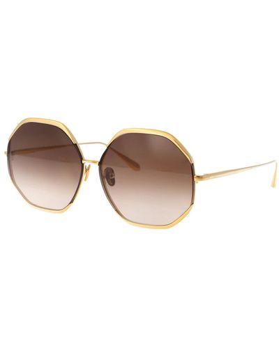 Linda Farrow Stylische camila sonnenbrille für den sommer - Braun