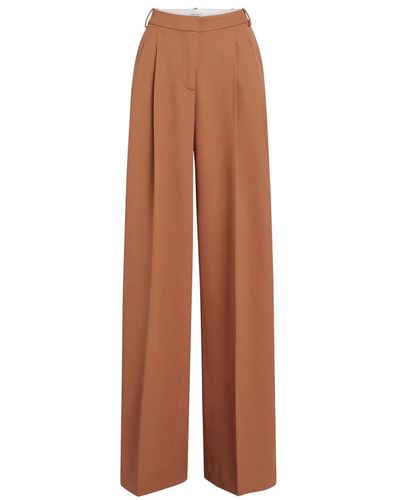 Calvin Klein Wide Trousers - Brown