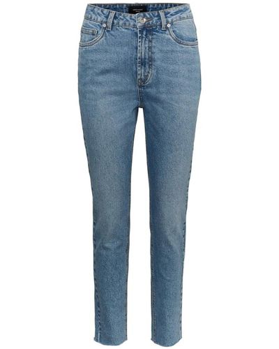 Vero Moda Hellblaue denim high waist straight cut jeans