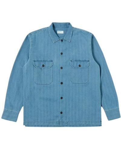 Universal Works Casual Shirts - Blue