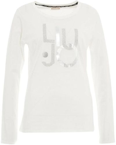 Liu Jo M/l t-shirt - elegante y cómoda - Blanco