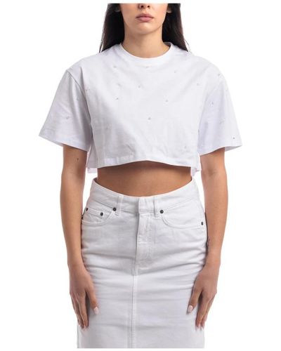 Dondup Camiseta con tachuelas - Blanco