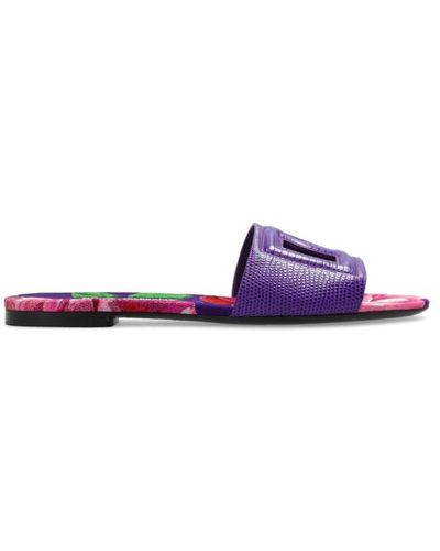 Dolce & Gabbana Shoes > flip flops & sliders > sliders - Violet