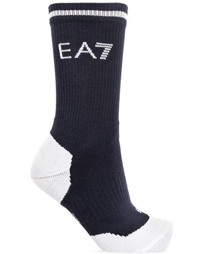 EA7 Calcetines con logotipo - Azul