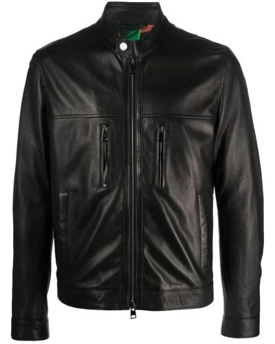Etro Leather jackets - Schwarz