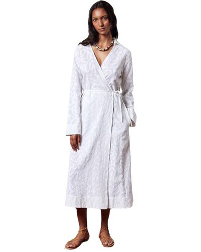 Massimo Alba Dresses > day dresses > wrap dresses - Blanc
