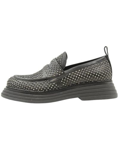 Laura Bellariva Shoes > flats > loafers - Gris