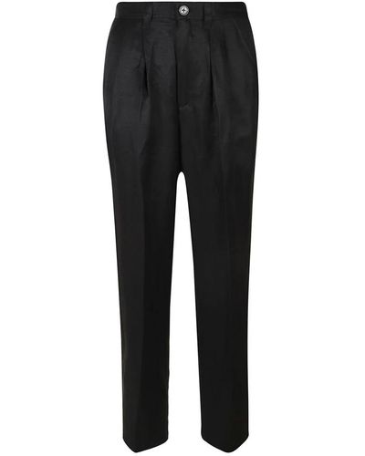 Anine Bing Carrie pant linen blend - Nero
