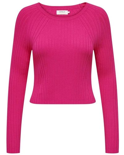 ONLY Round-Neck Knitwear - Pink