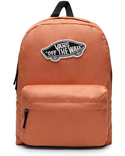 Vans Rucksack mit reißverschluss und sichtbarem logo - Orange
